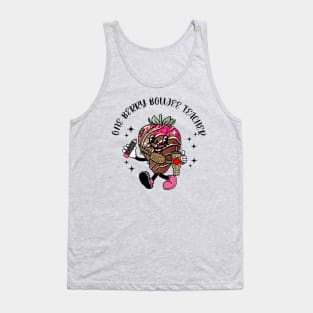 Teacher Valentines Day Berry Boujee Teacher Appreciation Tank Top